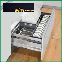 Kệ đựng bát đĩa đa năng inox hộp (lắp gắn cánh)